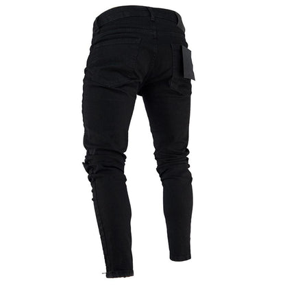 Pantalon jean pour homme pantalon Long basique vêtements cassés