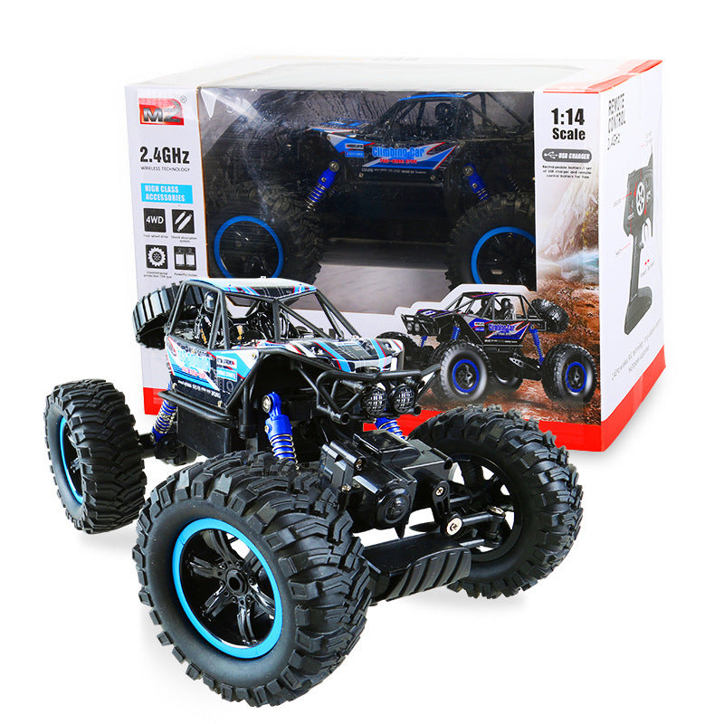 RC bil 1/14 4WD fjärrkontroll höghastighetsfordon 2.4Ghz elektriska RC leksaker lastbil Buggy off-Road Leksaker Barn Suprise gåvar