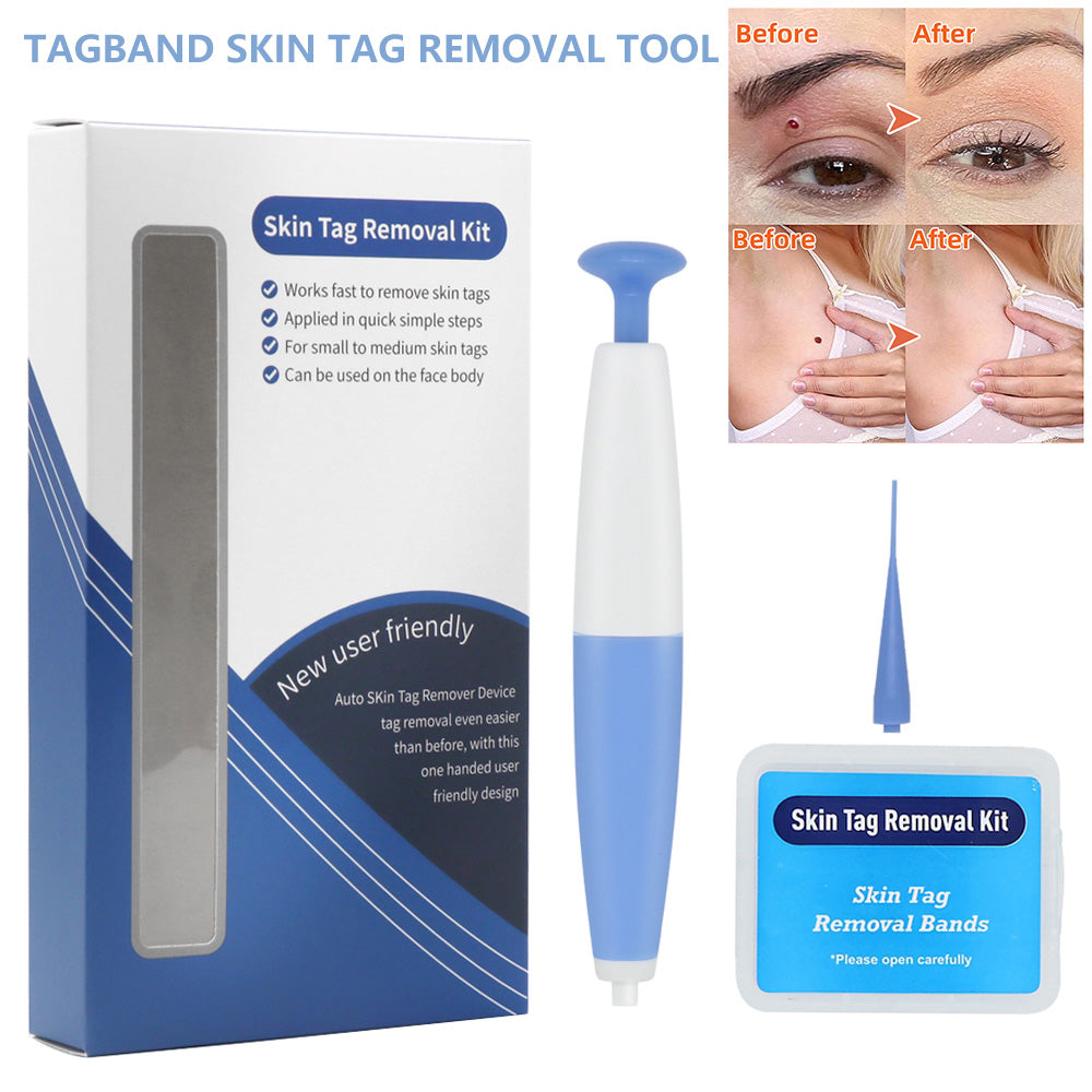 Hud Tag Borttagning Kit Hem Använd Mole Wart Remover Micro Band Skin Tag Behandling verktyg Lätt att rengöra hudvård verktyg