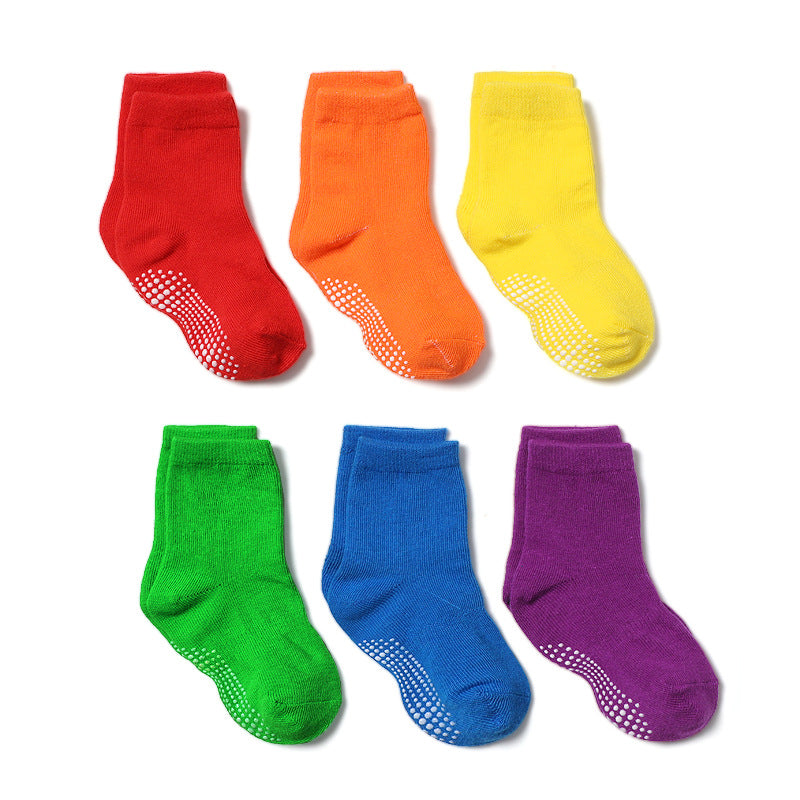 Chaussettes bateau de couleur unie pour garçons