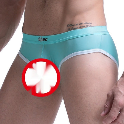 Men's Underwear Thin Ice Silk Bazooka Briefs