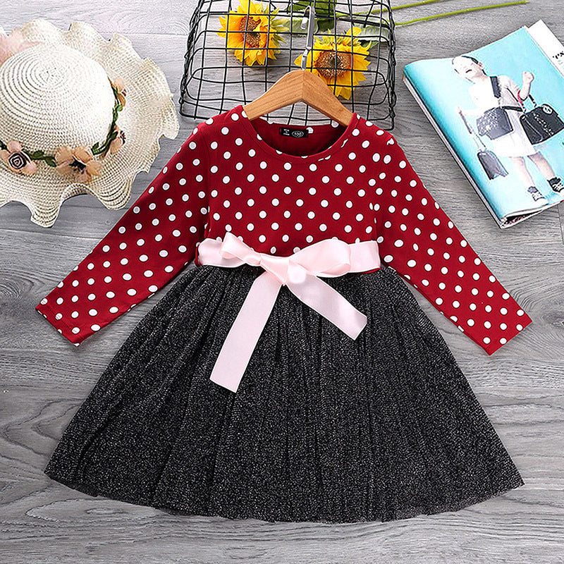 Polka dot princess dress