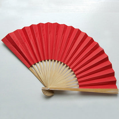 Holiday Relaxation: Customizable Color Plain Paper Fans