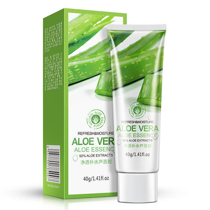 Återfuktande Aloe Vera Gel Oljekontroll Återfuktande till pormaskar Krympande porer efter sol Lugnande hudvård