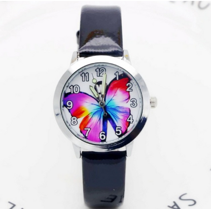 Montres pour enfants montre à Quartz pour écolières filles montre à Quartz mignon coloré cadran papillon montre étanche 