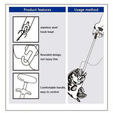 Portable T-type hook remover