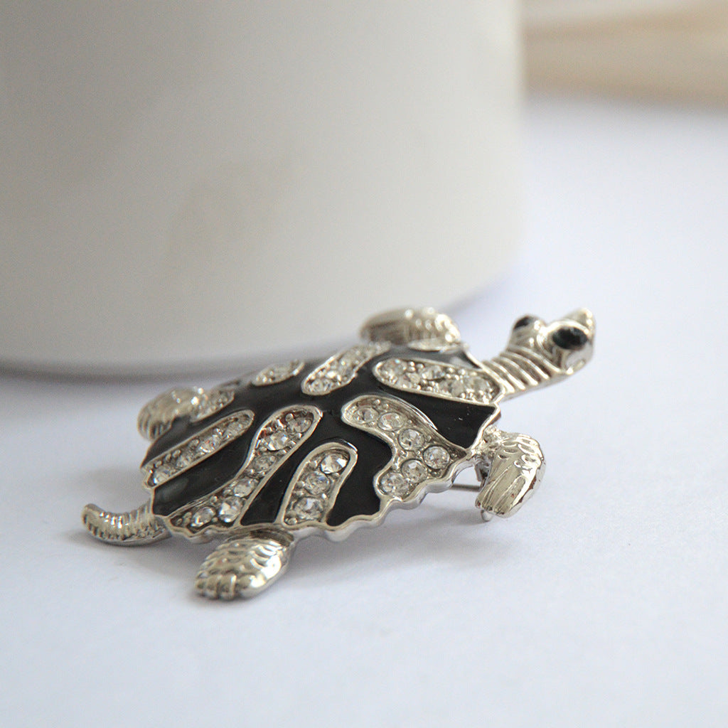 Broche Tortue Diamant