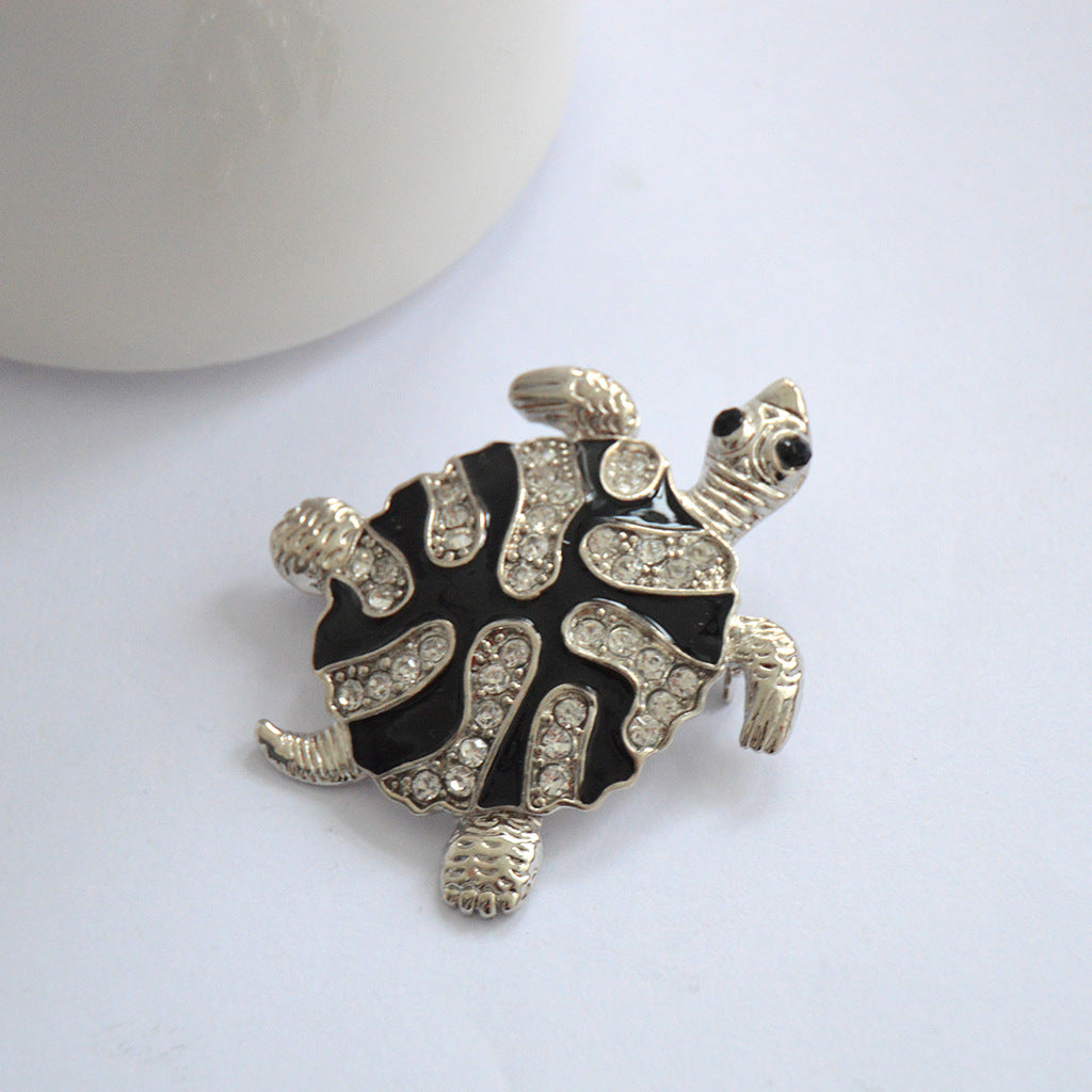 Broche Tortue Diamant