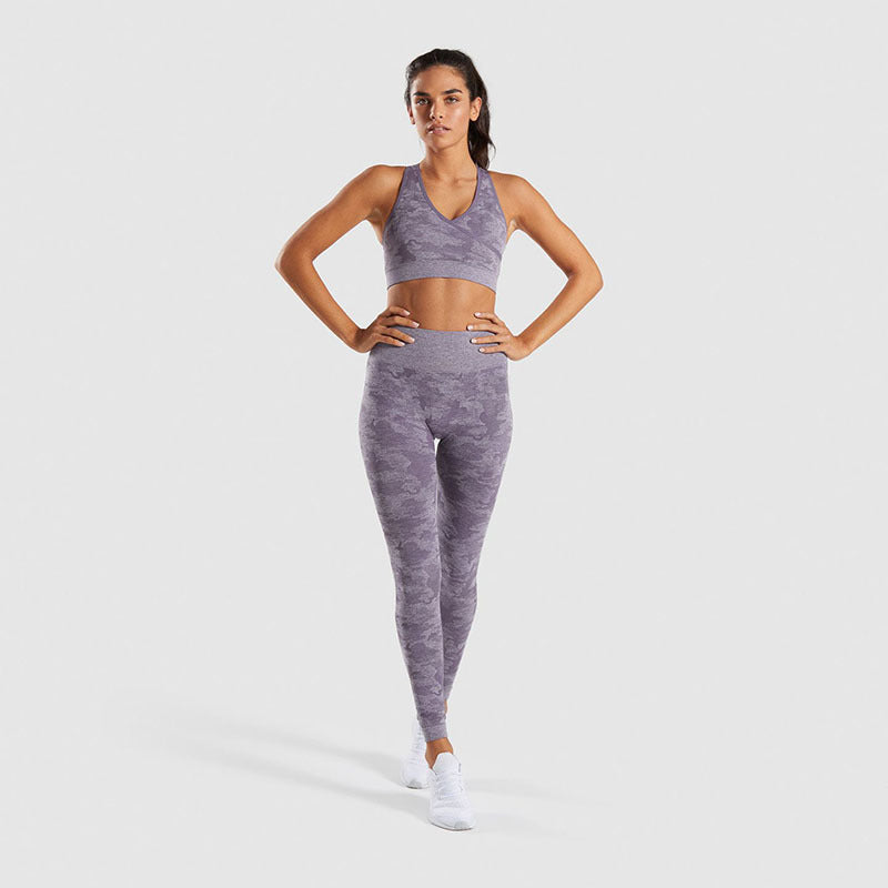 Pantalon de yoga camouflage