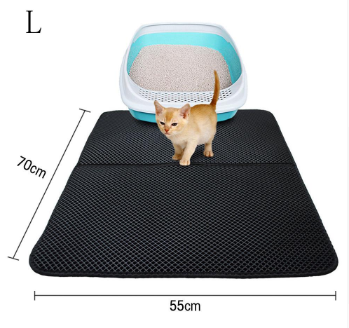 Double couche litière pour chat coussinets pour animaux de compagnie chat litière tapis piégeage animaux litière tapis produit pour animaux de compagnie lit pour chats maison propre tapis