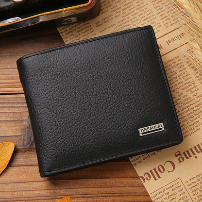 Men's wallet leather wallet coin purse