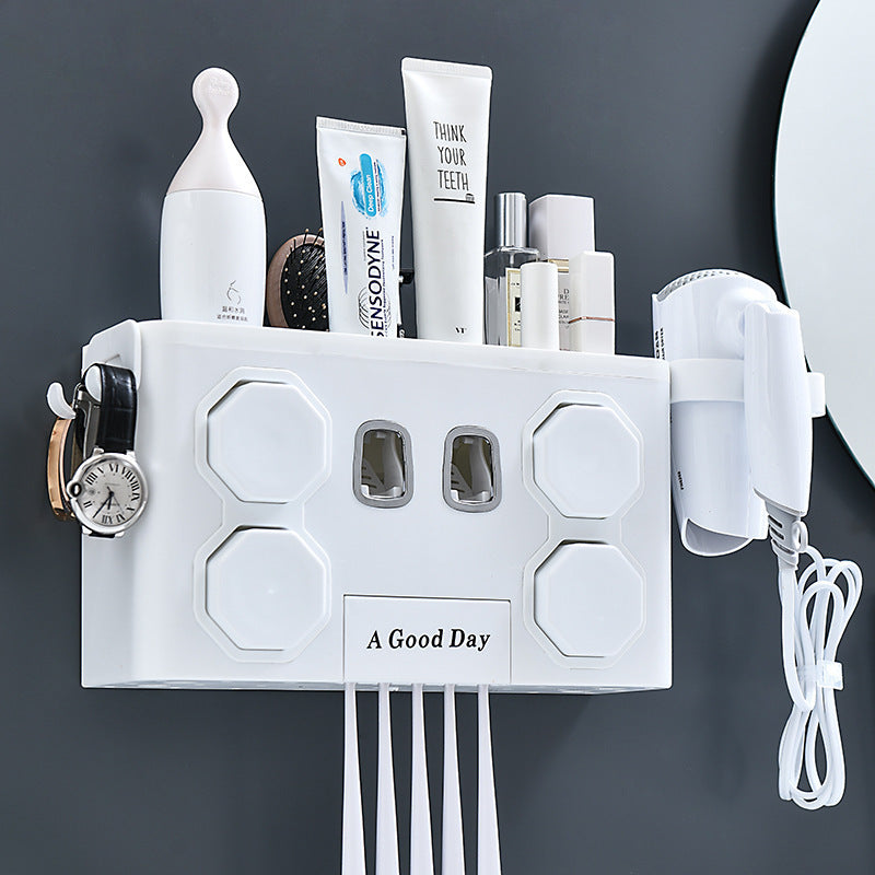 Paste Wall Mounted Toothbrush Holder