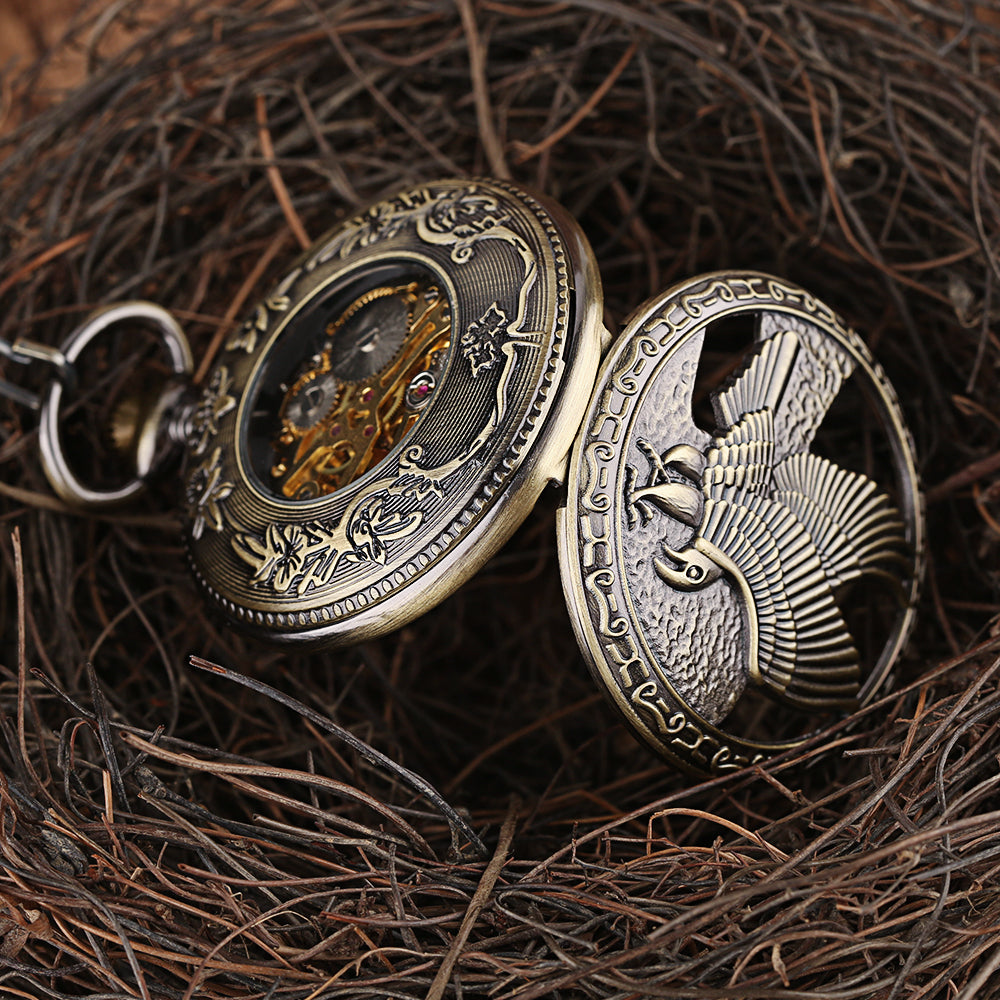 Eagle manual mechanical pocket watch