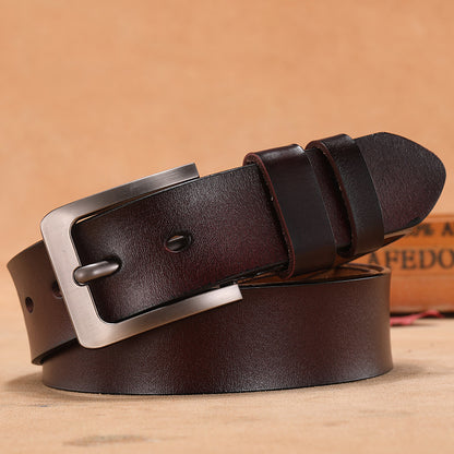 Men's Casual Wild Two-Layer Leather Belt - Adventurous Freedom