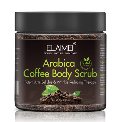 Coffee scrub exfoliating body scrub