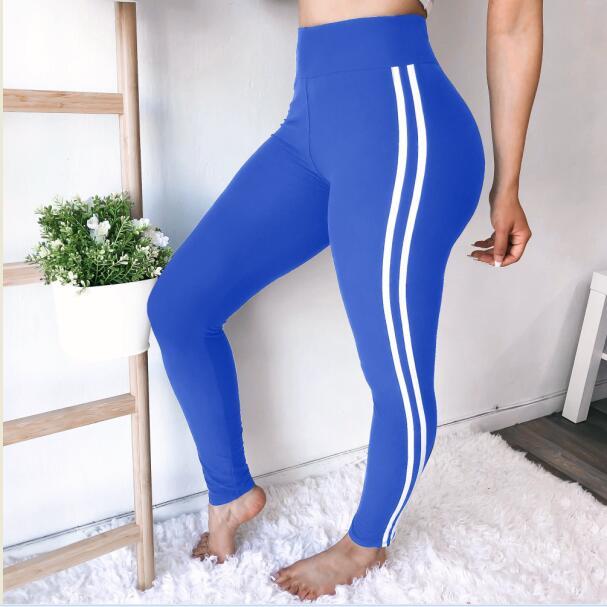 Leggings de sport à coupe de couleur assortie à la mode pour femmes