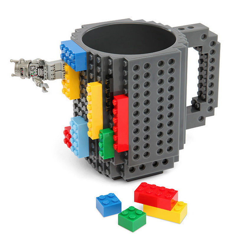 Tasse de puzzle de bloc de bricolage