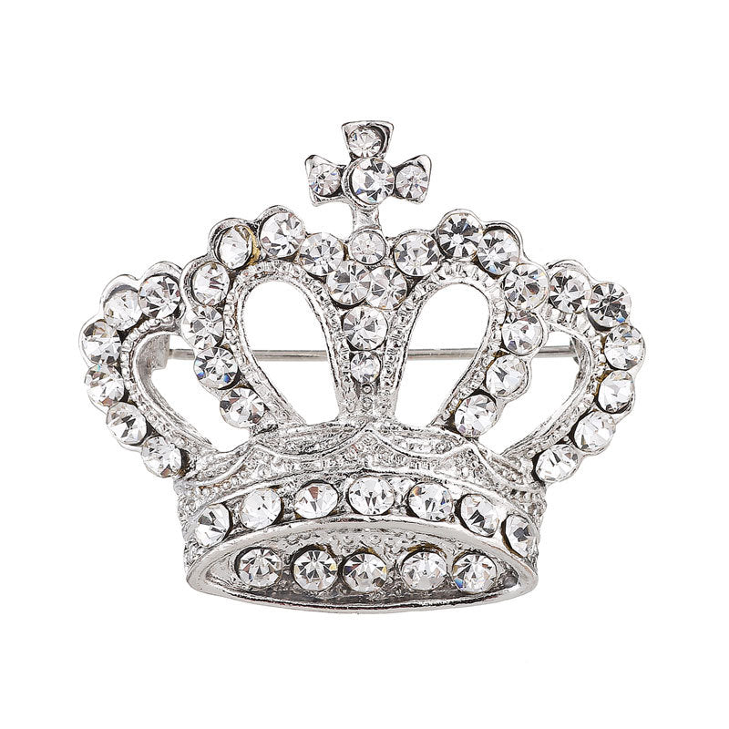 Diamond Crown Brooch