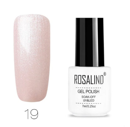 ROSALIND 7ML Pure Colors series Gel Nail Polish 01-58 UV&LED Lamp For Nail Extensions Gel Lacquer Varnishes Need Base Top Art