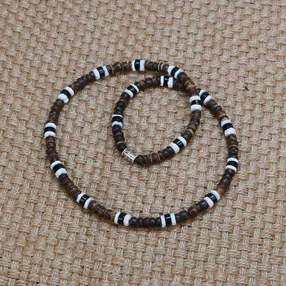 Men Tribe Ethnic Coconut Shell Necklace Men