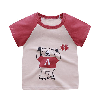 cotton children t-shirt short sleeve