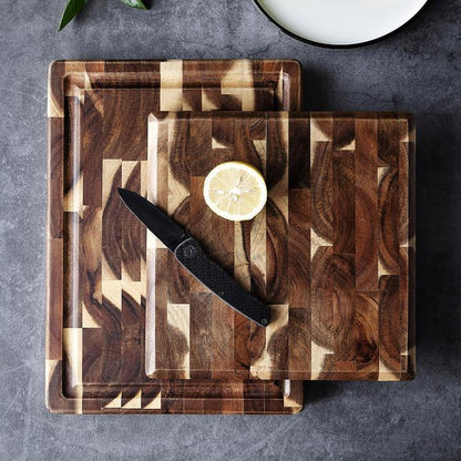 Planche à découper en bois massif de parquet de ménage de cuisine