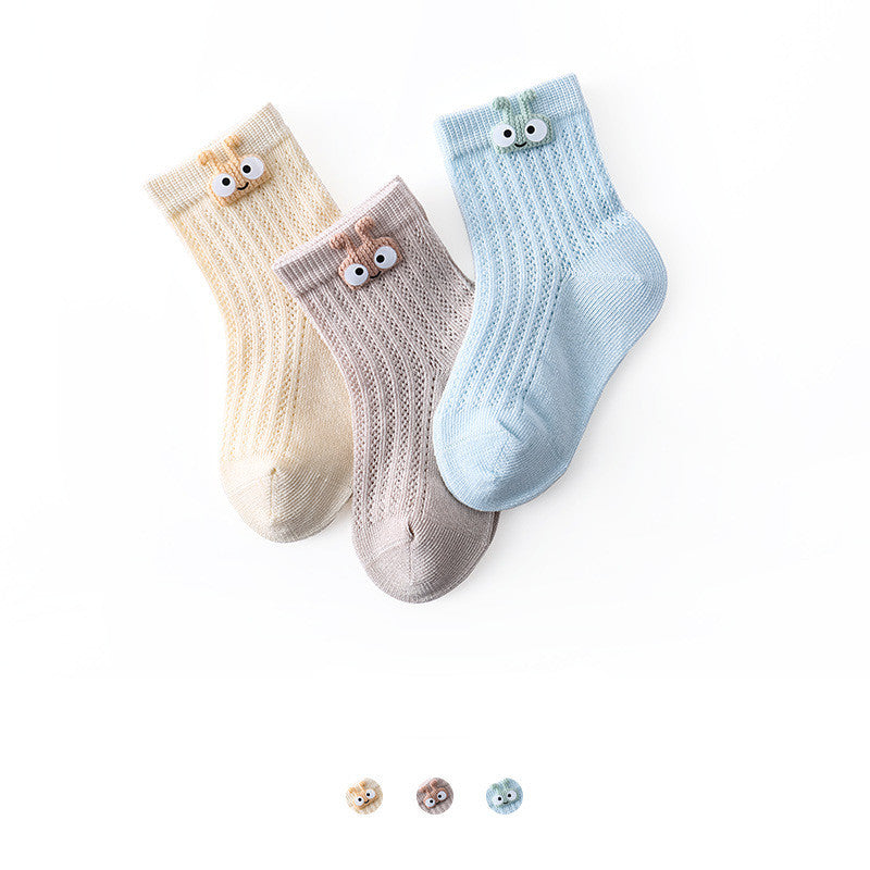 Chaussettes bébé creuses à grandes mailles pour enfants