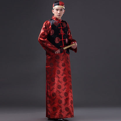 Tang Suit Bridegroom Xiuhe Clothing Republic Of China Robe