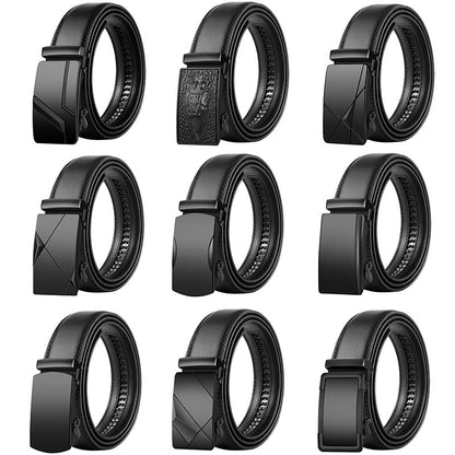 Men's Korean Style Leather Belt Automatic Buckle - Global Fashion