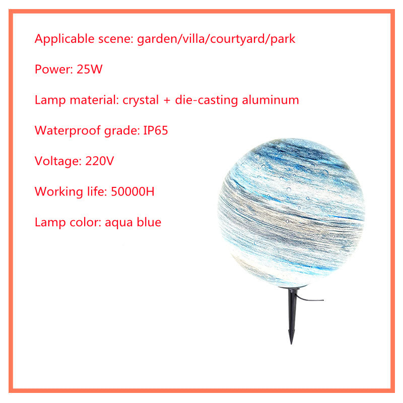 Solar Lawn Outdoor Waterproof Villa Garden Grass Earth Lamp