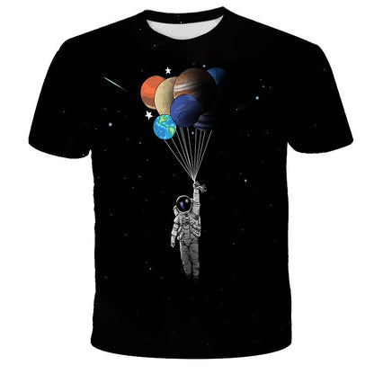 Astronaut T-shirt med digitaltryck