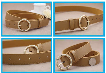 Alloy versatile round buckle belt