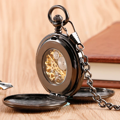 Vintage manual mechanical pocket watch