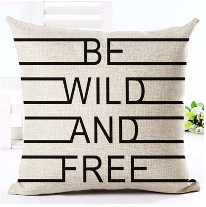 Letter black and white home pillowcase