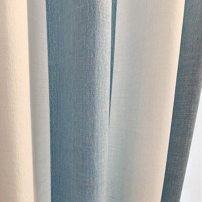 Rideau Chenille en tissu rayé bleu et blanc, fil de nuage de chambre d'enfant de luxe Simple et léger