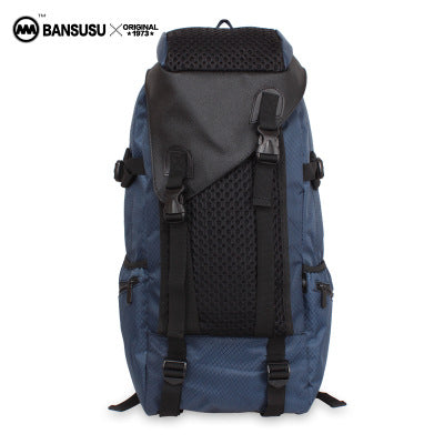 [a] casual large capacity men and women travel bag, computer bag, tide shoulder bag, female Korean backpack man