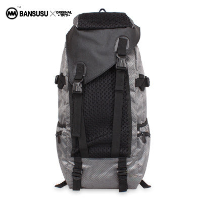 [a] casual large capacity men and women travel bag, computer bag, tide shoulder bag, female Korean backpack man