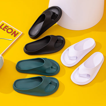 Summer Outside Wearing Bathing Beach Couple Flip-flops