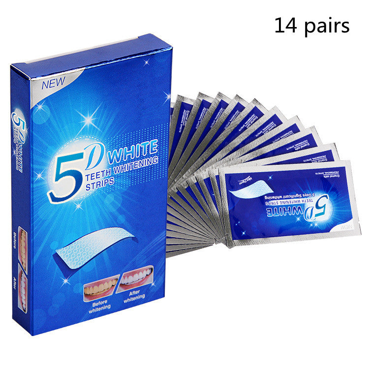 Bandes de blanchiment des dents en Gel 5D, Kit dentaire, bande de soins d'hygiène buccale pour fausses dents, placages, dentiste Seks, Gel blanchissant