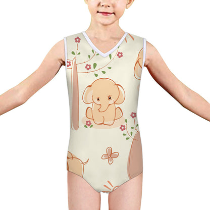 Panda Swimsuit Medium And Large Little Girl Summer One-piece Swimsuit Triangle Swimsuit