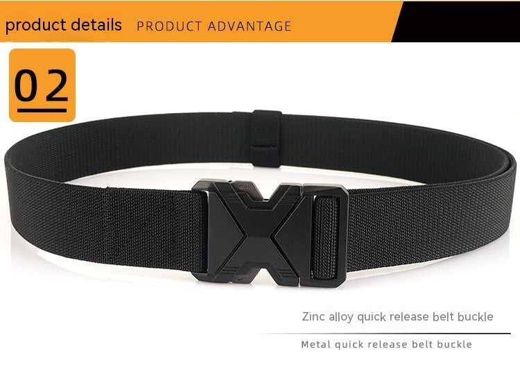 Fashion Commuter Casual Men's Belt Woven Elastic Minimalist Alloy Buckle - Modern Mobility