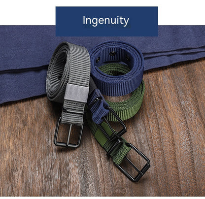 Lengthened Porous Pin Buckle Canvas Belt Universal - Inclusive Comfort