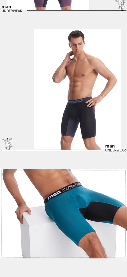 Bamboo Fiber Long Open Men's Underwear