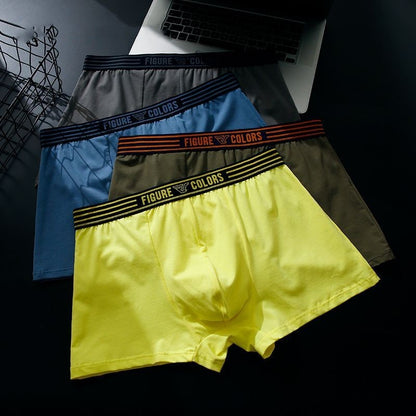 Men's Boxers Cotton Breathable Low Waist