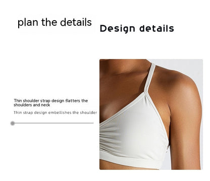 Nude Feel Beauty Back Yoga Bra For Women Push Up Sports Tight-fitting Outerwear Running Workout Vest