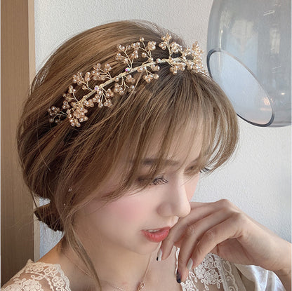 Coiffure de sortie polyvalente et élégante, accessoires pour cheveux, bandeau de mariée rétro de tempérament