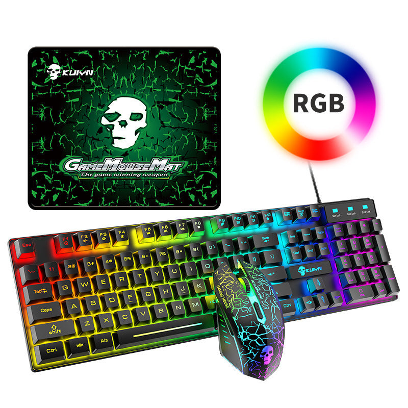 Ensemble clavier et souris lumineux Kuiying T6RGB