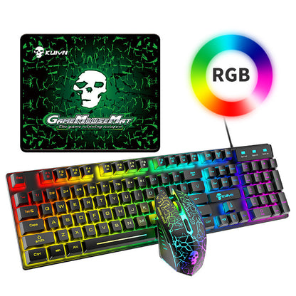 Kuiying T6RGB lysande tangentbord och mus set