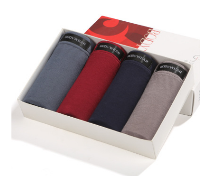 Four Gift Boxed Underwear Men's Boxer Briefs