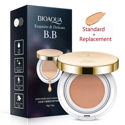 Bioaqua coussin d'air BB crème 3 couleurs correcteur fond de teint hydratant blanchissant maquillage impeccable nu pour le maquillage de beauté du visage